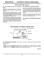 Предварительный просмотр 10 страницы EcoWater Waterworks WS 2000 Installating And Operation Manual