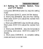 Preview for 14 page of ECOWITT WH0281A Instruction Manual