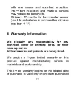 Предварительный просмотр 27 страницы ECOWITT WH0310 Manual