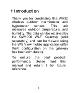 Предварительный просмотр 3 страницы ECOWITT WH32 Manual