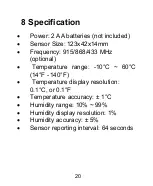 Предварительный просмотр 20 страницы ECOWITT WH32 Manual