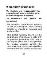 Предварительный просмотр 21 страницы ECOWITT WH32 Manual