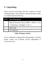 Предварительный просмотр 4 страницы ECOWITT WH45 Manual