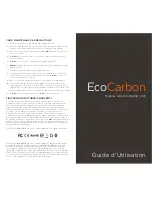 Preview for 8 page of EcoxGear EcoCarbon GDI-EXCBN200...209 User Manual