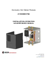 Preview for 1 page of ECR International 550003792 Installation, Operation & Maintenance Manual