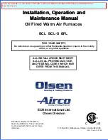 ECR International BCL Installation, Operation And Maintenance Manual preview