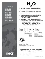 ECR International H20115D Installation, Operation & Maintenance Manual предпросмотр