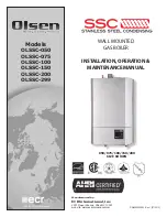 Preview for 1 page of ECR International Olsen OLSSC-050 Installation, Operation & Maintenance Manual