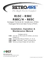 ECR International R15C Installation, Operation & Maintenance Manual предпросмотр