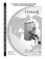 Preview for 1 page of ECR International ULTIMATE PF Series Installation Manual And Operating Instructions