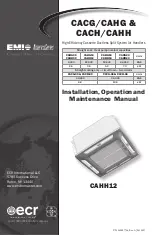 ECR EMI America Series Installation, Operation And Maintenance Manual preview