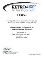 Предварительный просмотр 1 страницы ECR R25C Installation, Operation & Maintenance Manual