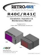 Предварительный просмотр 1 страницы ECR R40C Installation, Operation & Maintenance Manual