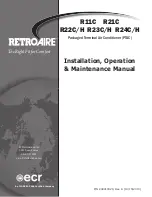 Предварительный просмотр 1 страницы ECR RetroAire R11C Installation, Operation & Maintenance Manual