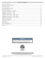 Preview for 2 page of ECR RetroAire R11C Installation, Operation & Maintenance Manual