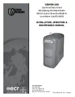 Preview for 1 page of ECR UTICA BOILERS UB95M-200 Installation, Operation & Maintenance Manual