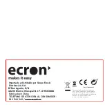 Предварительный просмотр 88 страницы ECRON AG 820CMB User Manual