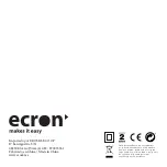 Preview for 11 page of ECRON HD-2018-22 User Manual