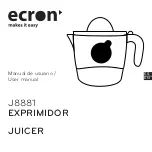 Preview for 1 page of ECRON J8881 User Manual