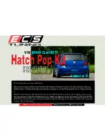 ECS Tuning Hatch Pop Kit Installation Instructions Manual предпросмотр