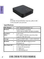 Preview for 2 page of ECS LIVA Z User Manual