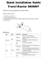 Preview for 1 page of ECS SKINNY Quick Installation Manual