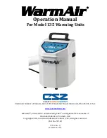 ECS Warmair 135 Operation Manual предпросмотр