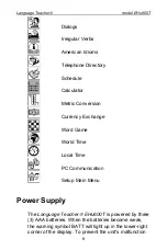 Preview for 8 page of Ectaco EHu600T User Manual