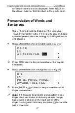 Preview for 27 page of Ectaco EHu600T User Manual