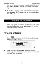 Preview for 28 page of Ectaco EHu600T User Manual