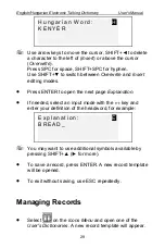 Preview for 29 page of Ectaco EHu600T User Manual