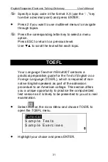 Preview for 31 page of Ectaco EHu600T User Manual