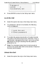 Предварительный просмотр 19 страницы Ectaco ESC600T User Manual