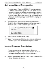 Предварительный просмотр 25 страницы Ectaco ESC600T User Manual