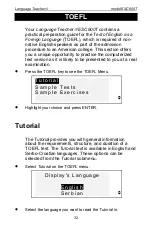 Предварительный просмотр 32 страницы Ectaco ESC600T User Manual