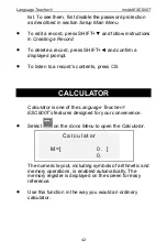 Предварительный просмотр 42 страницы Ectaco ESC600T User Manual