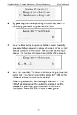 Предварительный просмотр 47 страницы Ectaco ESC600T User Manual