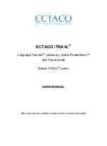 Предварительный просмотр 1 страницы Ectaco iTravel series User Manual