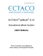 Предварительный просмотр 1 страницы Ectaco jetBook K-12 User Manual