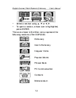 Preview for 12 page of Ectaco Language Teacher EGP230D User Manual