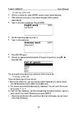 Preview for 12 page of Ectaco Partner ArER430T User Manual