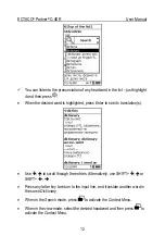 Предварительный просмотр 12 страницы Ectaco Partner C-4Al User Manual