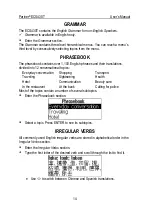 Preview for 14 page of Ectaco Partner ECS430T User Manual