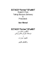 Ectaco Partner EFa400T User Manual preview