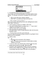 Preview for 13 page of Ectaco Partner EFR430T User Manual