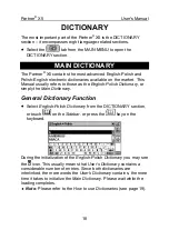 Предварительный просмотр 18 страницы Ectaco Partner EP-X5 User Manual