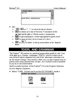 Предварительный просмотр 41 страницы Ectaco Partner EP-X5 User Manual