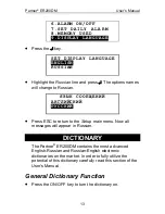 Preview for 13 page of Ectaco Partner ER200DM User Manual