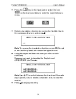 Preview for 14 page of Ectaco Partner ER200DM User Manual