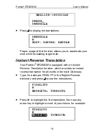 Preview for 16 page of Ectaco Partner ER200DM User Manual